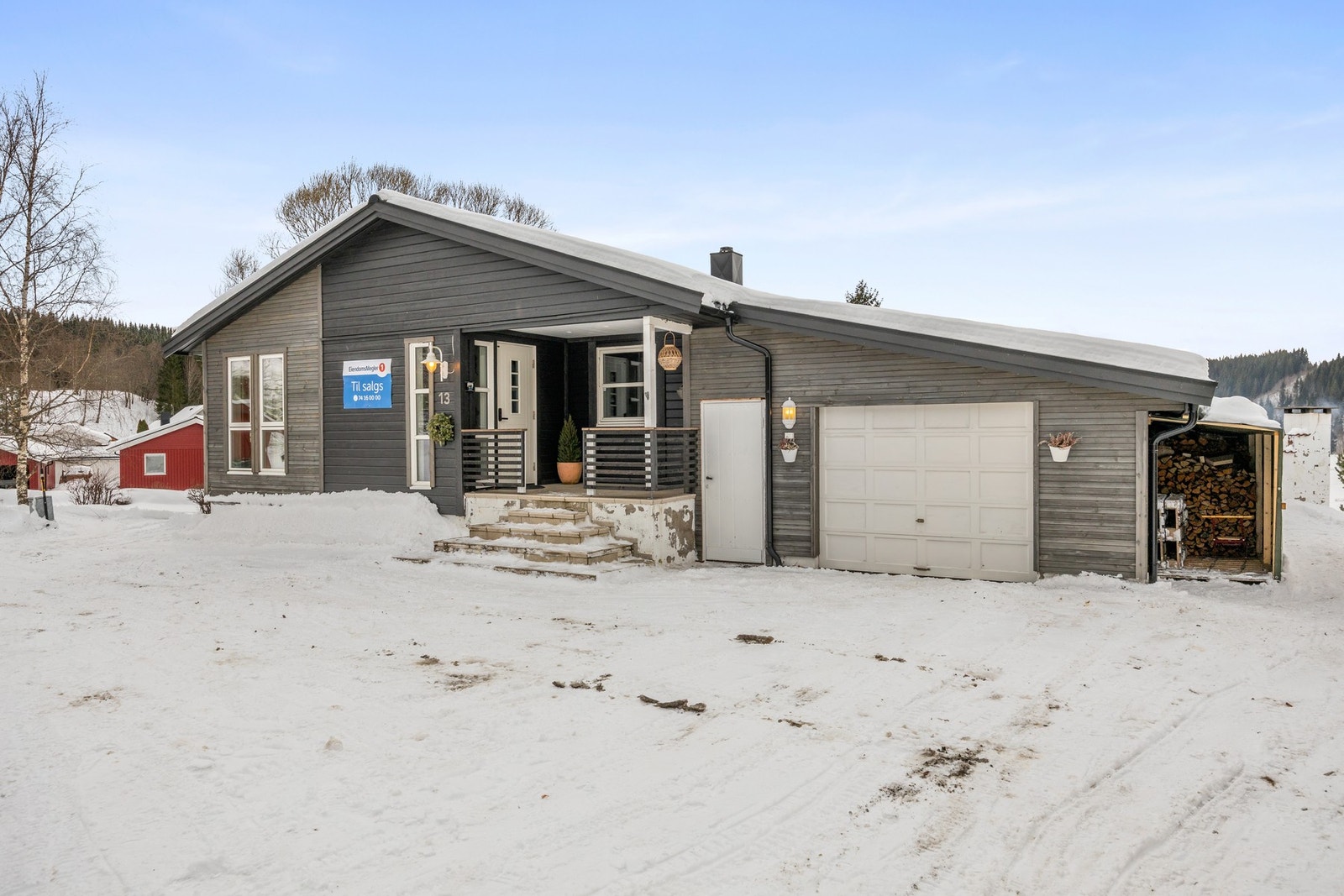 Lunt og trivelig inngangsparti Galleribilde