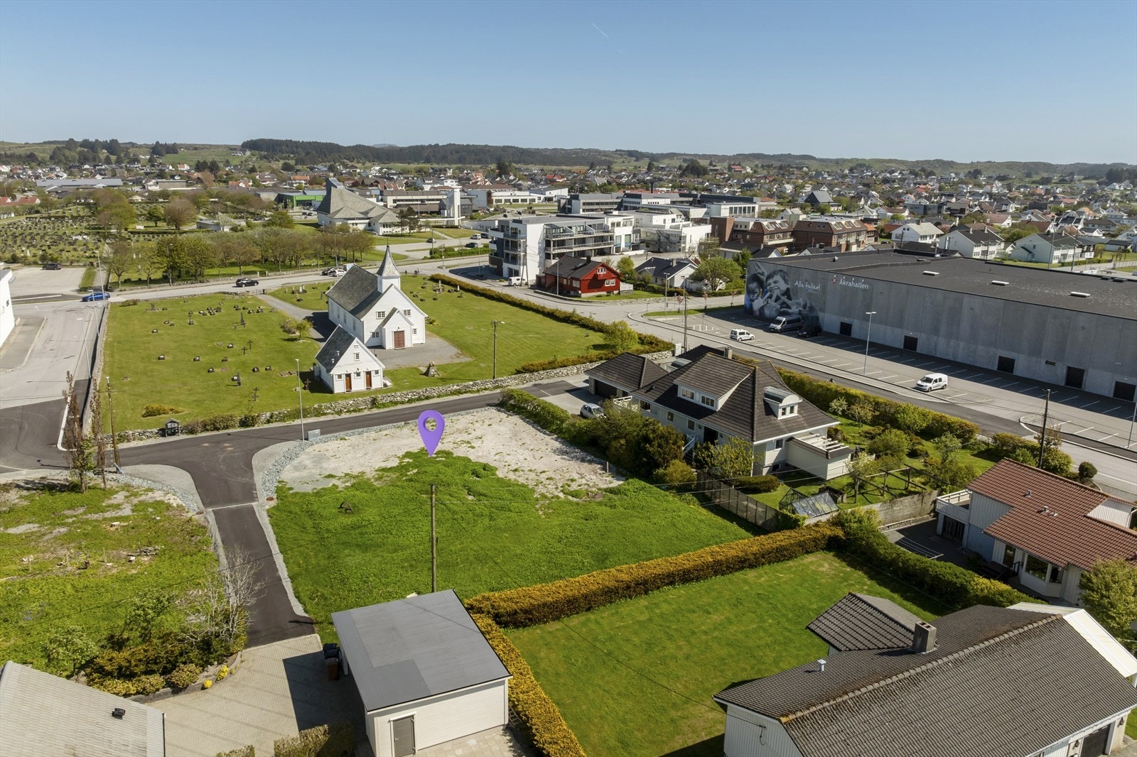 Sentrumsnær tomt. Galleribilde