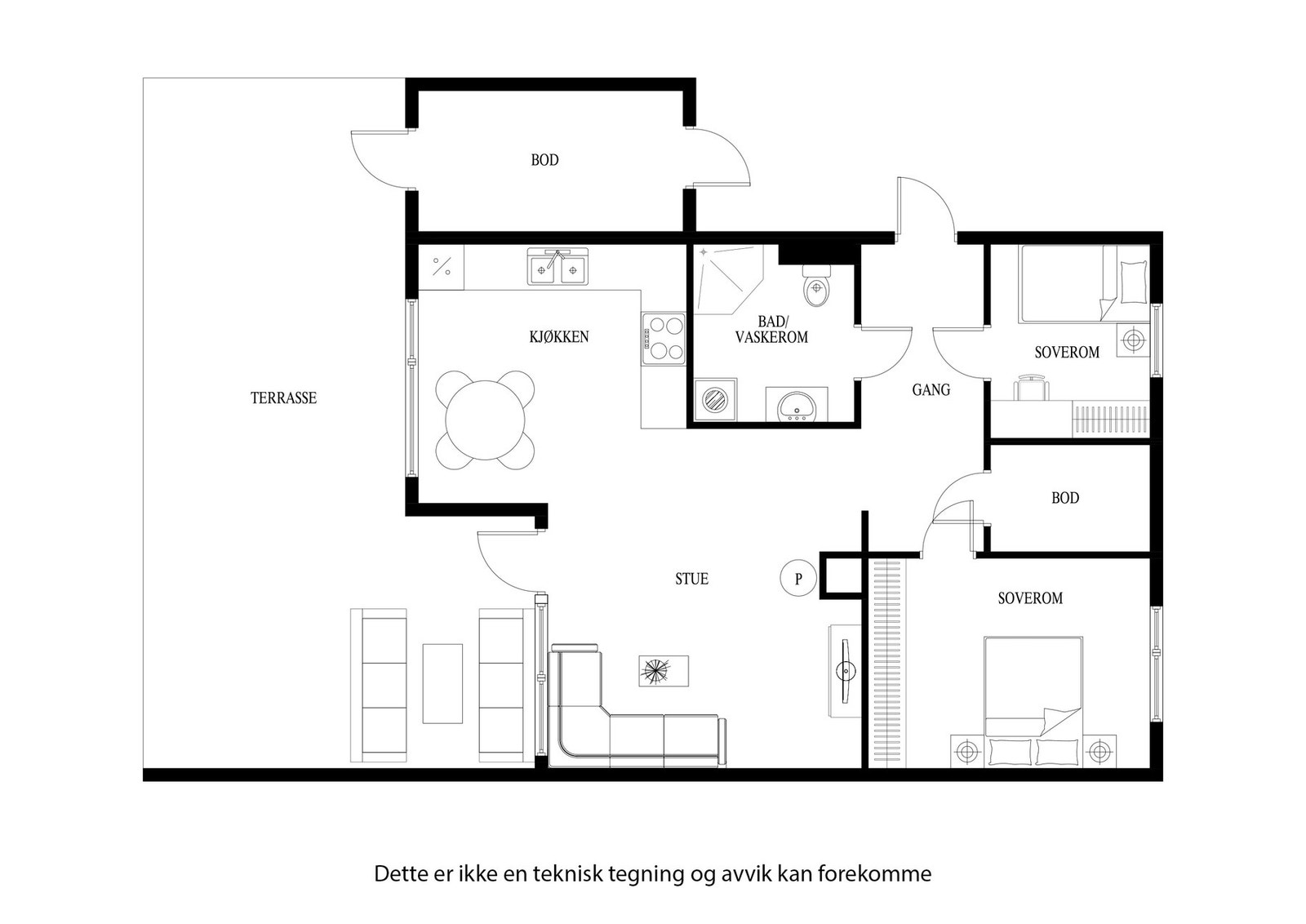 Plantegning Galleribilde