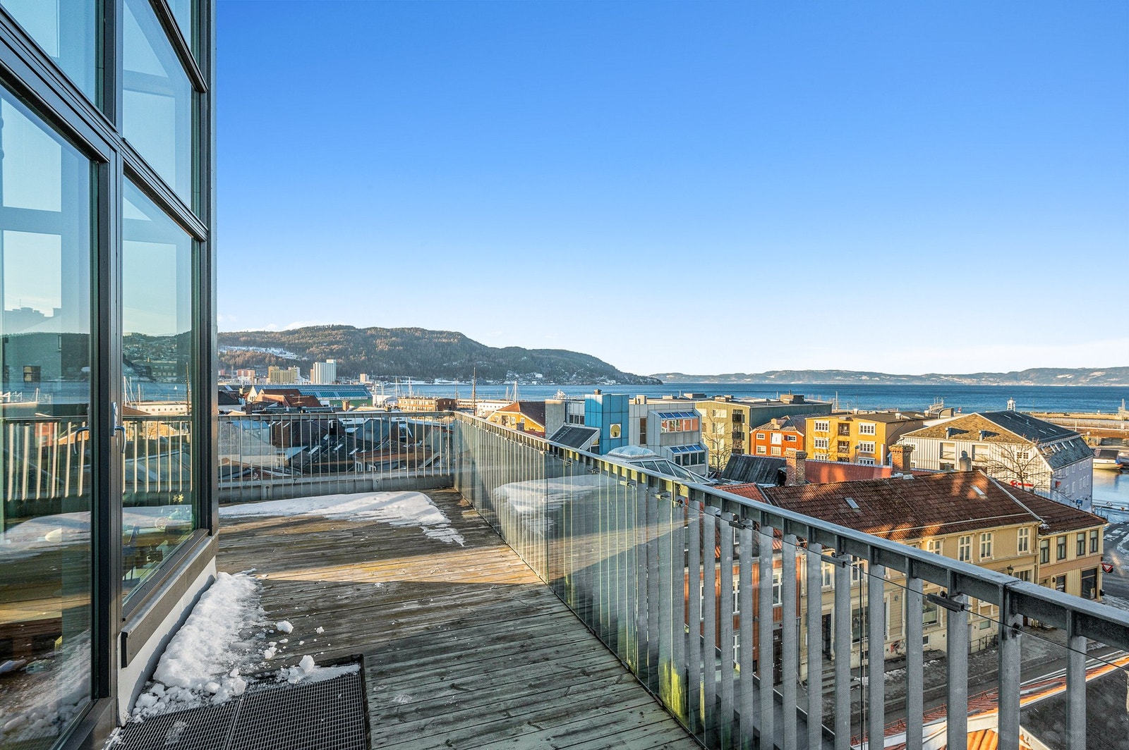 Her kan solnedgangen over Fosen nytes. Galleribilde