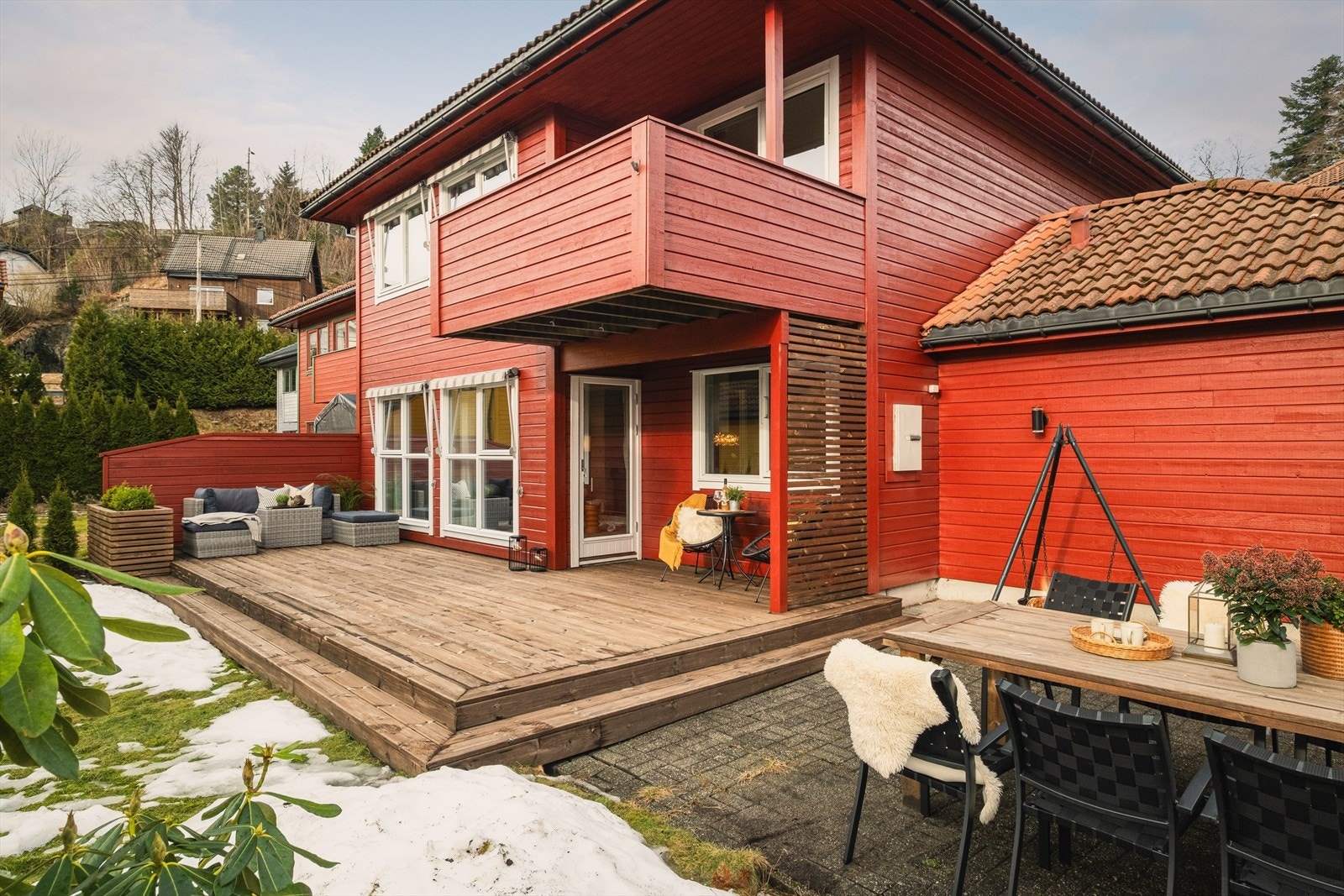 Det er opparbeidet med ulike soner i hage Galleribilde