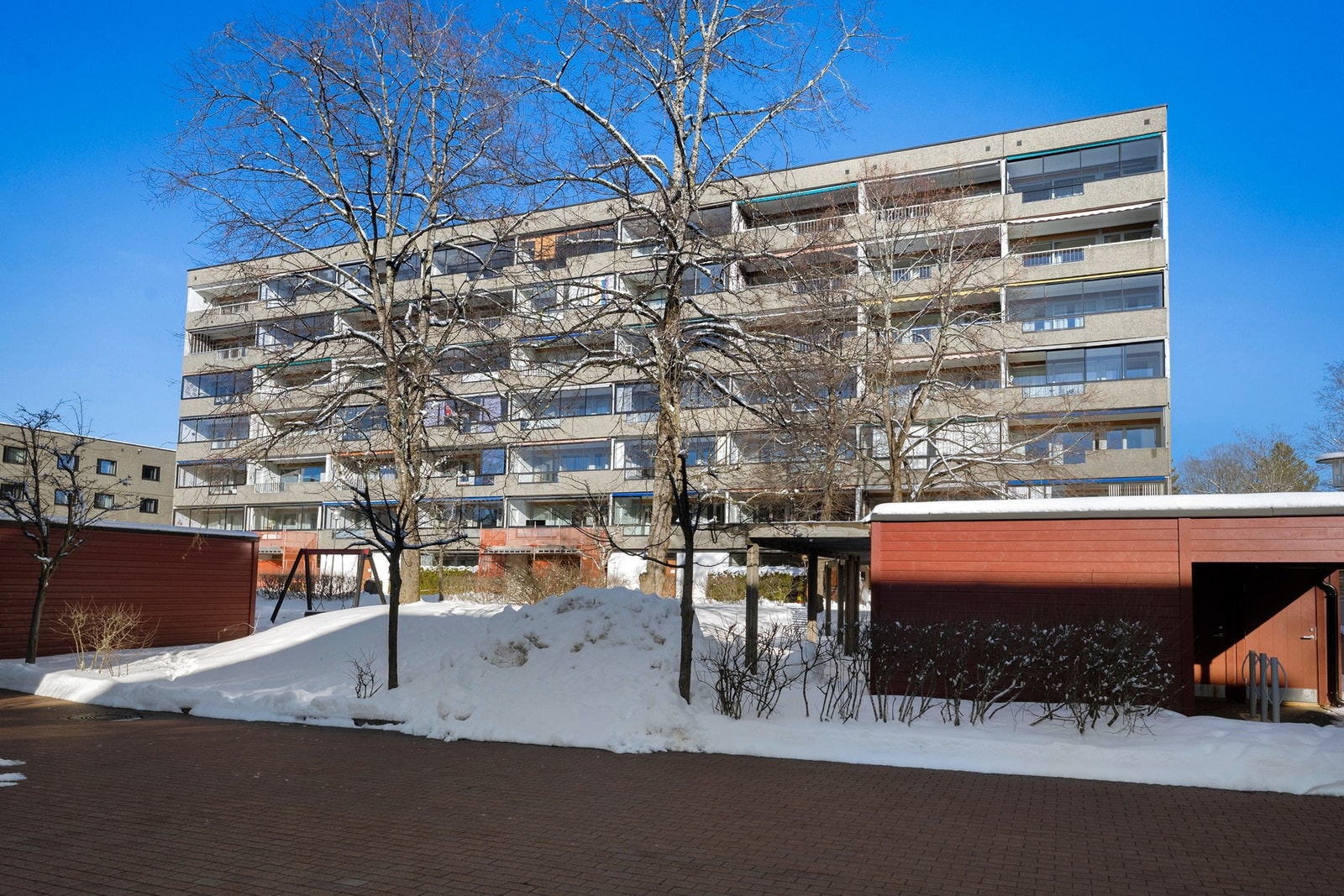 Det medfølger en bod ved inngangspartiet. Galleribilde