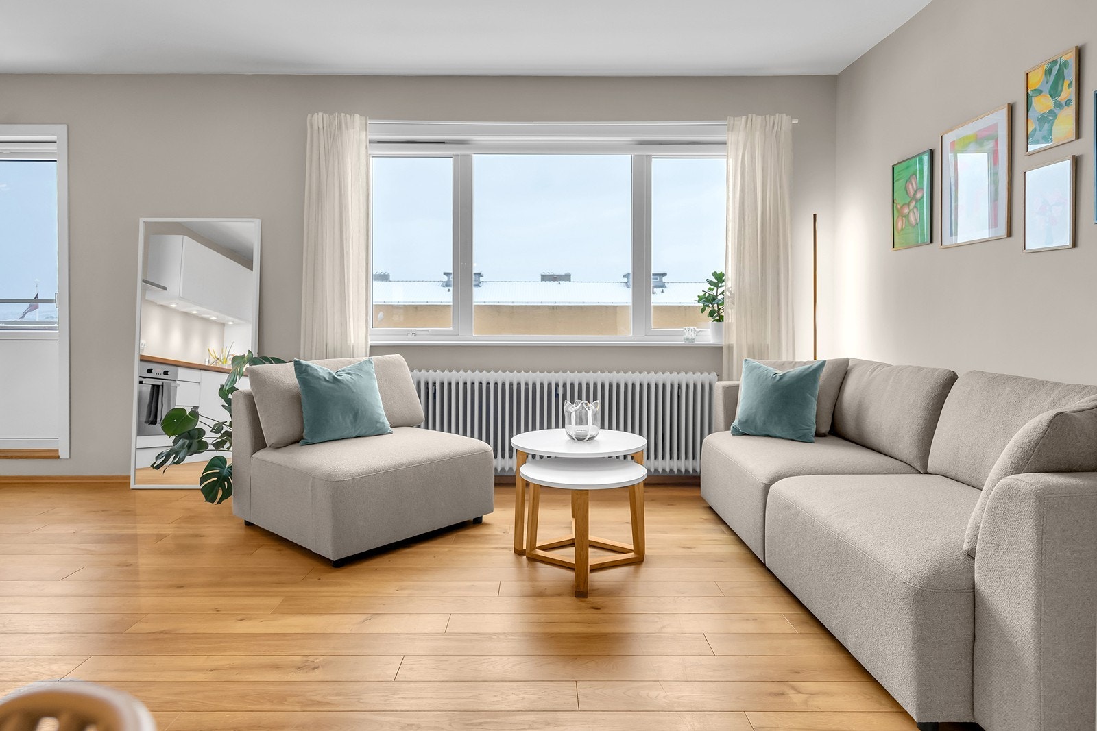 Lys og arealeffektiv leilighet Galleribilde