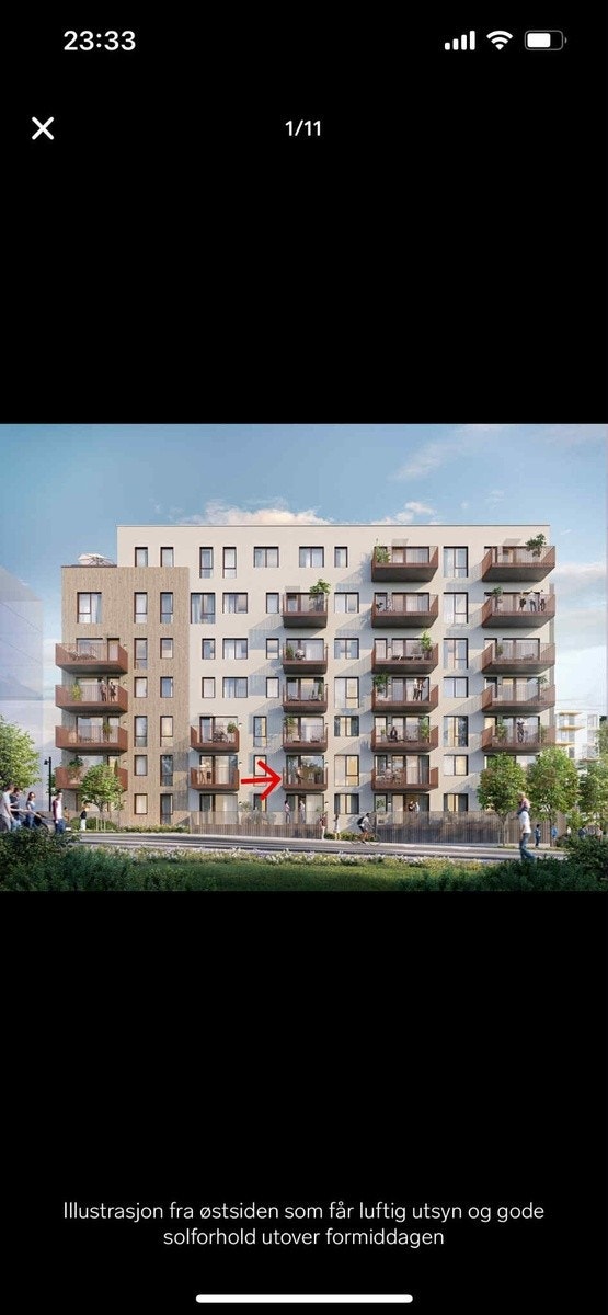 Leiliighetens beliggenhet i bygget Galleribilde