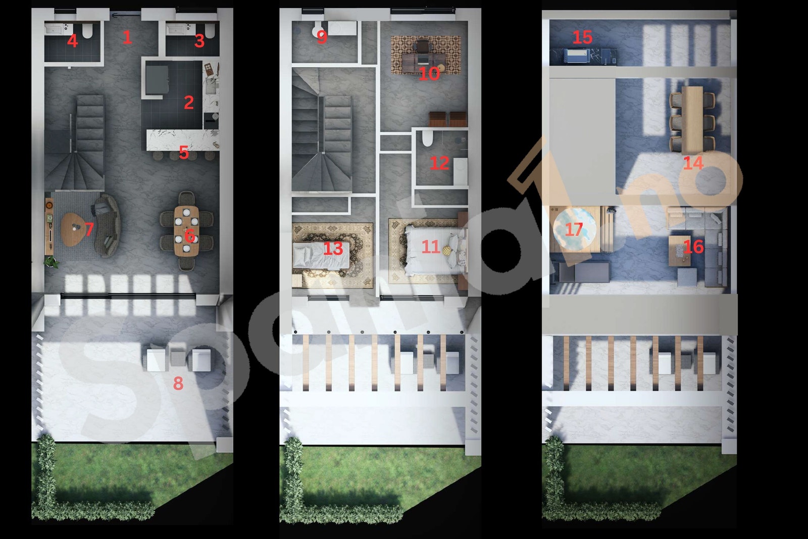 Planskisse bolig nr. 2 Galleribilde