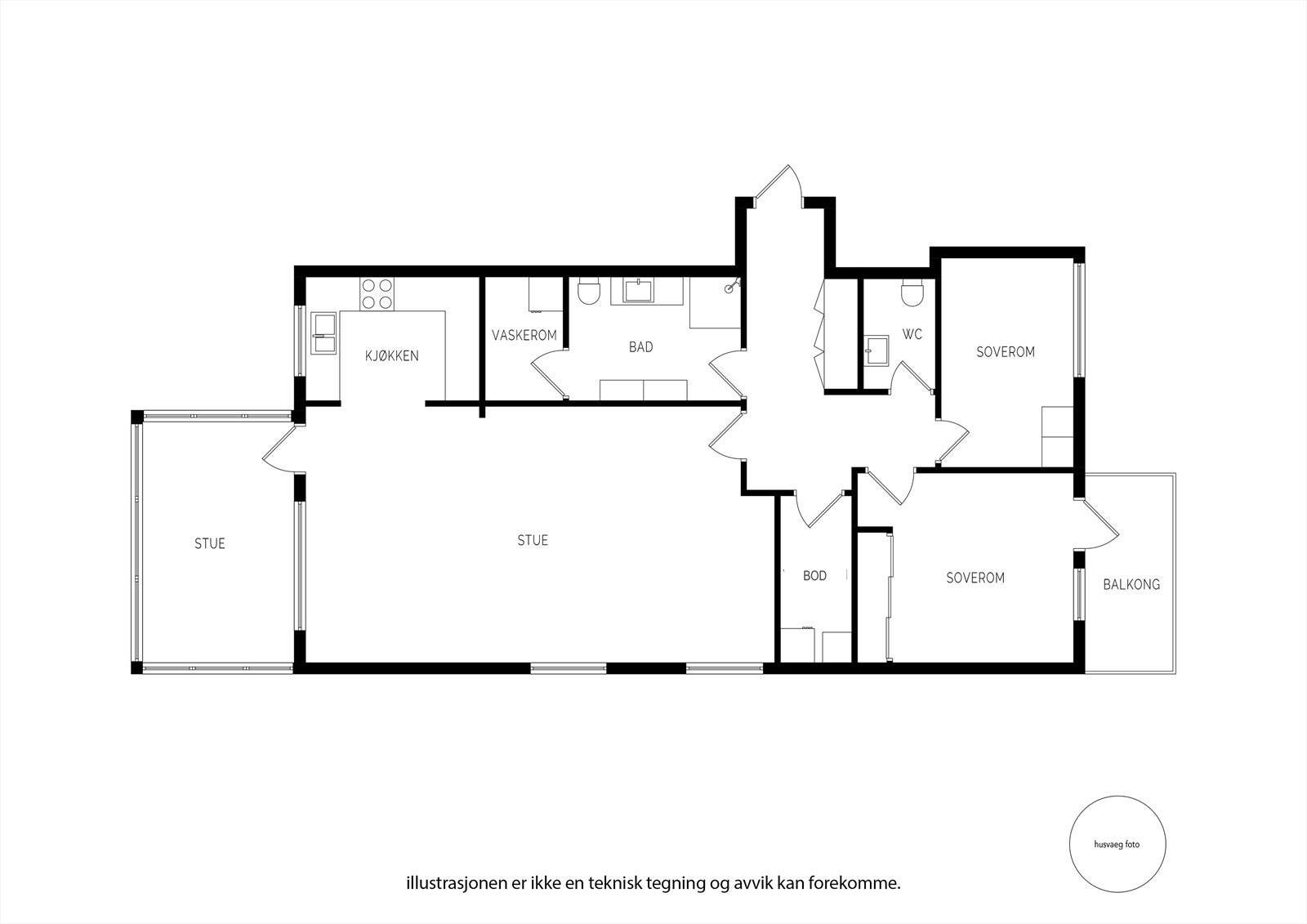 Plantegning 4 etasje Galleribilde