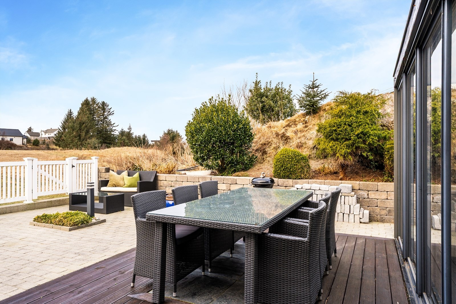 Her ligger alt til rette for å kunne nyte fine og varme dager sammen med venner og familie Galleribilde