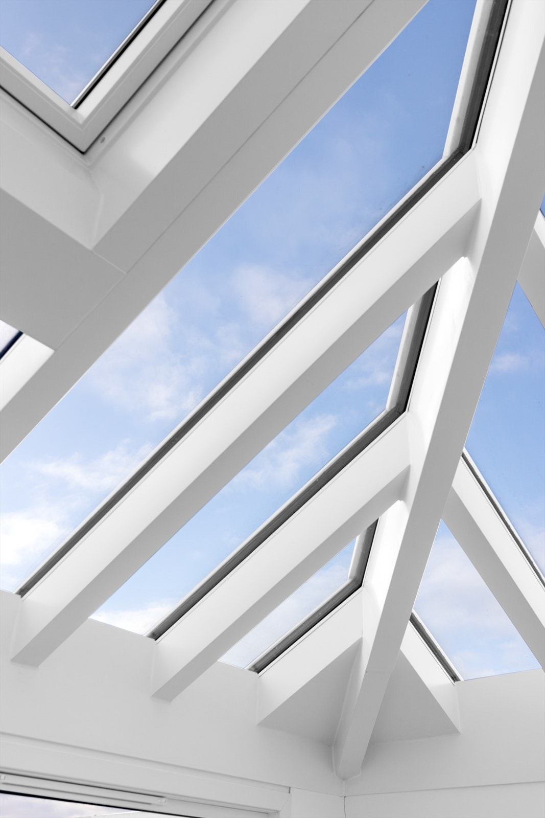 Spektakulært glasstak i tårnrommet/atelier Galleribilde