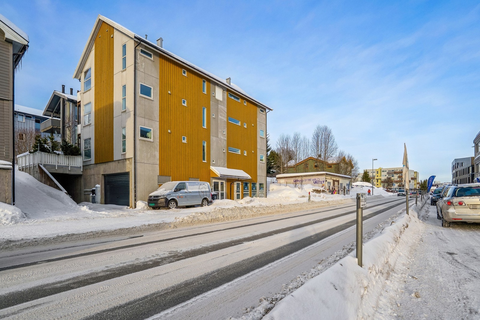 Leiligheten ligger i øverste etasje. Galleribilde