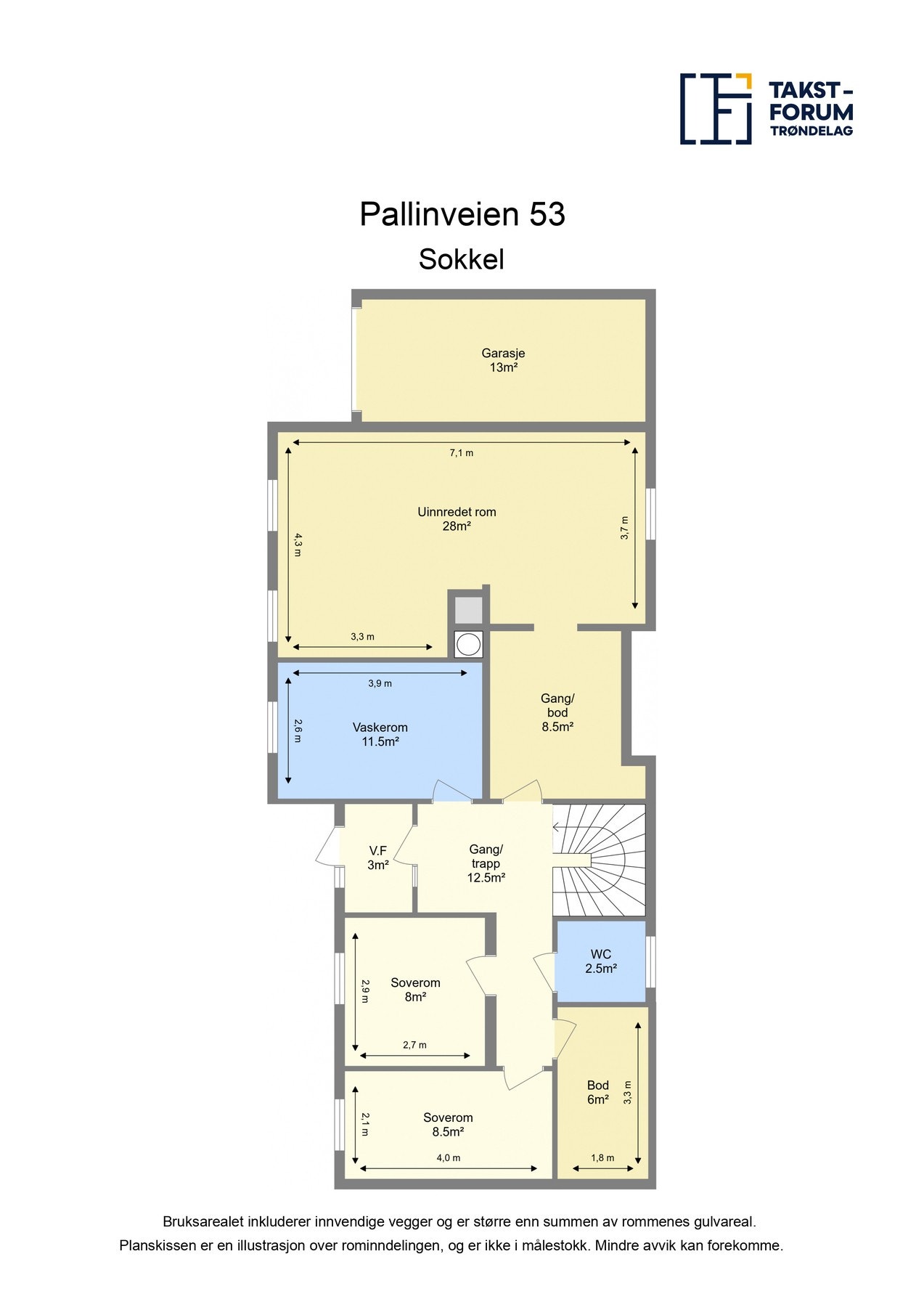 Plantegning sokkel. Galleribilde