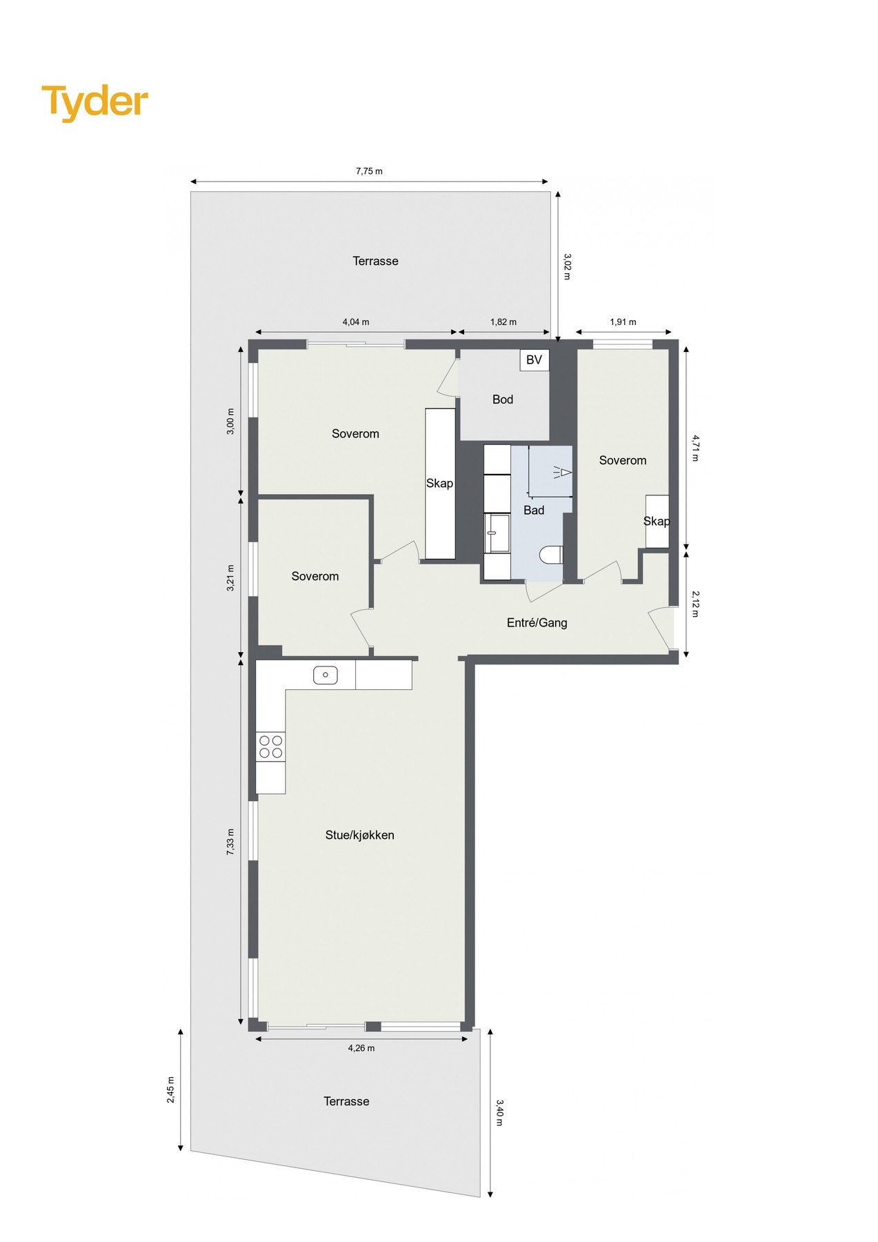 Plantegning. Galleribilde