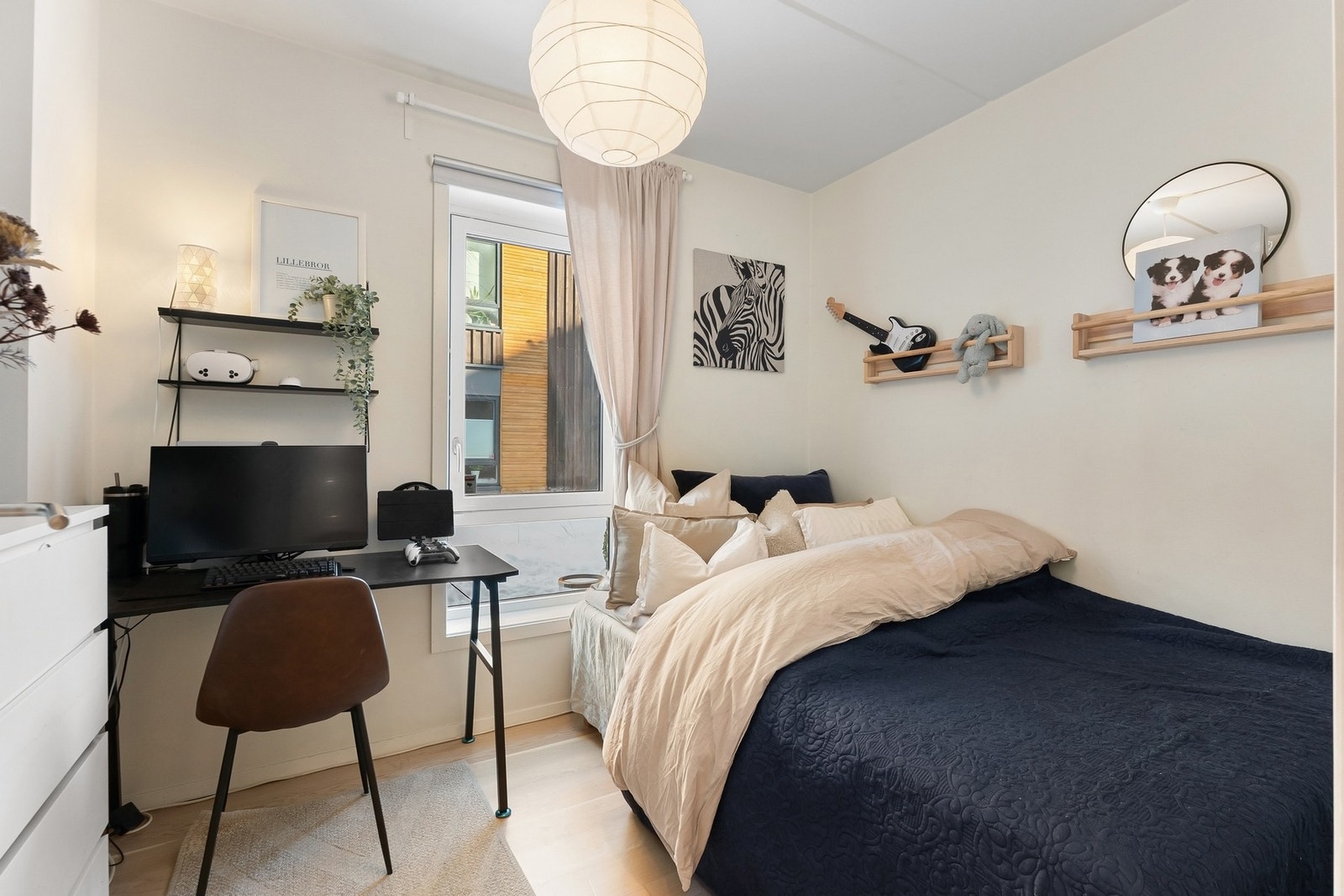 Leiligheten har tre soverom. Galleribilde