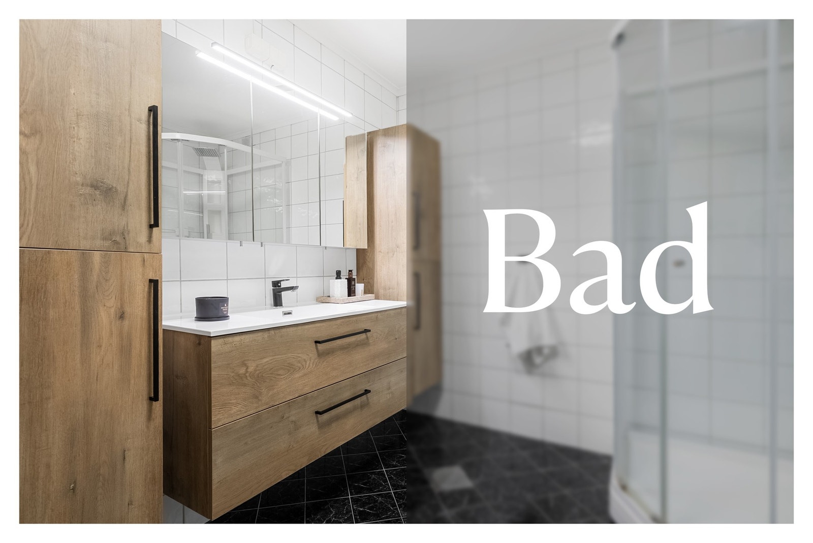 Badet er på samme plan som soverommene Galleribilde