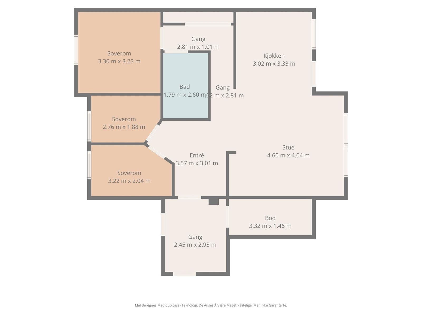 Plantegning første etasje Galleribilde