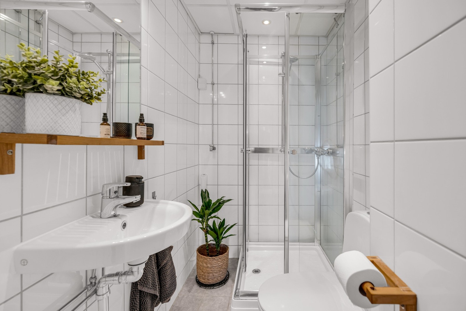 Badet har også opplegg for vaskemaskin. Galleribilde