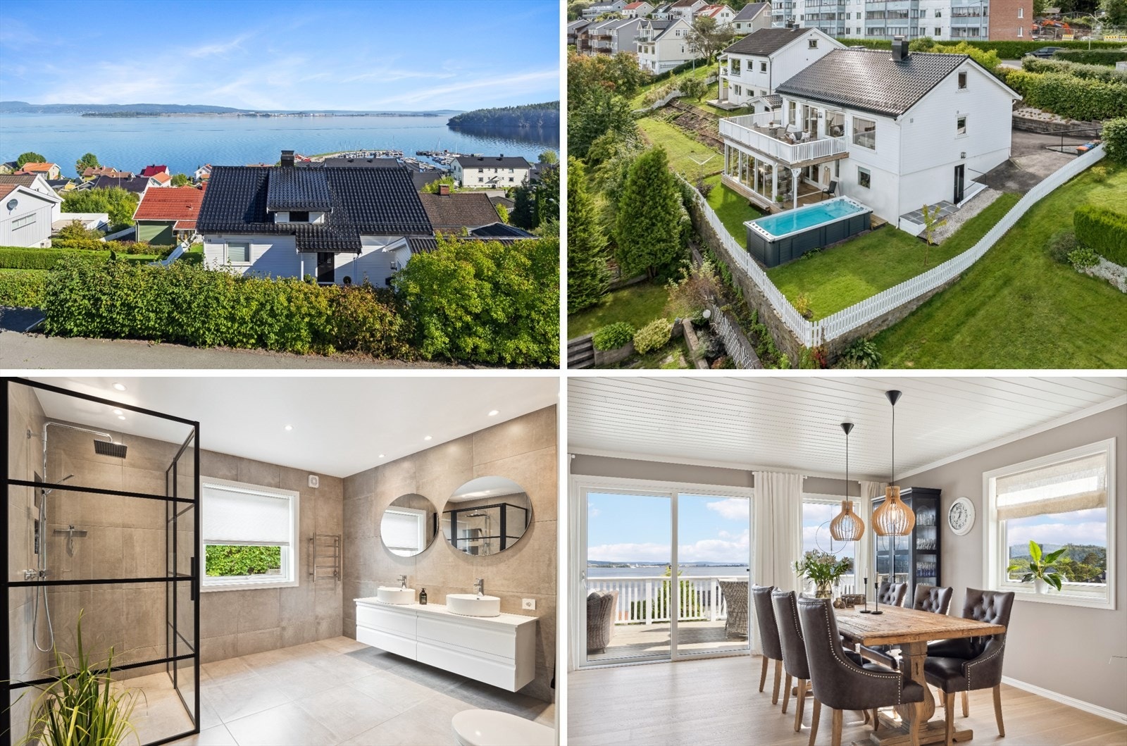 Velkommen til denne flotte attraktive eiendommen med fantastisk utsikt - Motstrømsbasseng og ny Garasje. Galleribilde