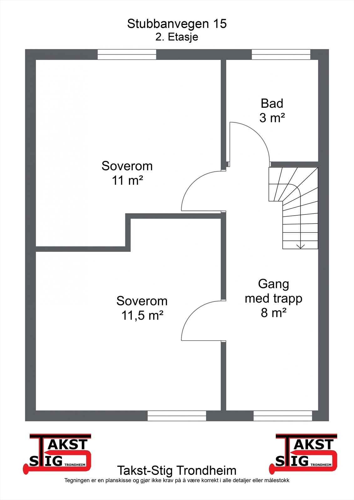 Planskisse - 2. etasje Galleribilde