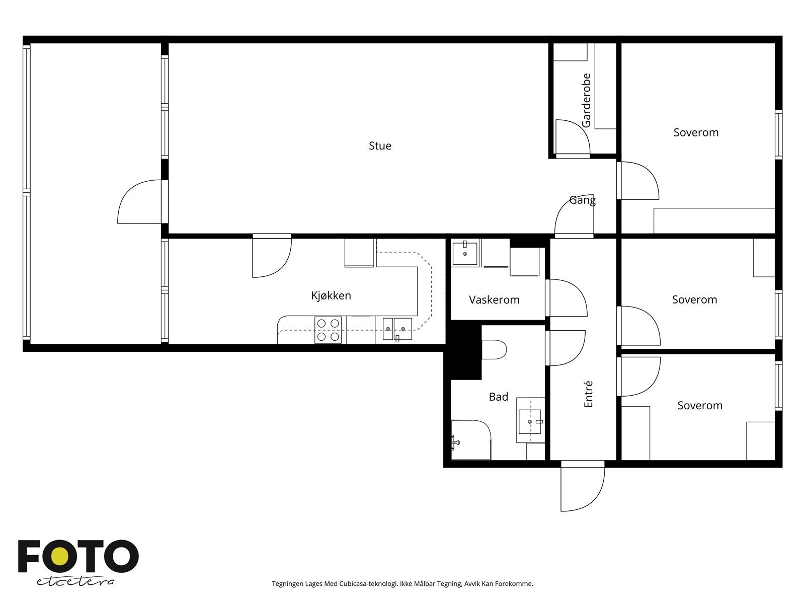 Veiledende plantegning - Ikke målbar Galleribilde