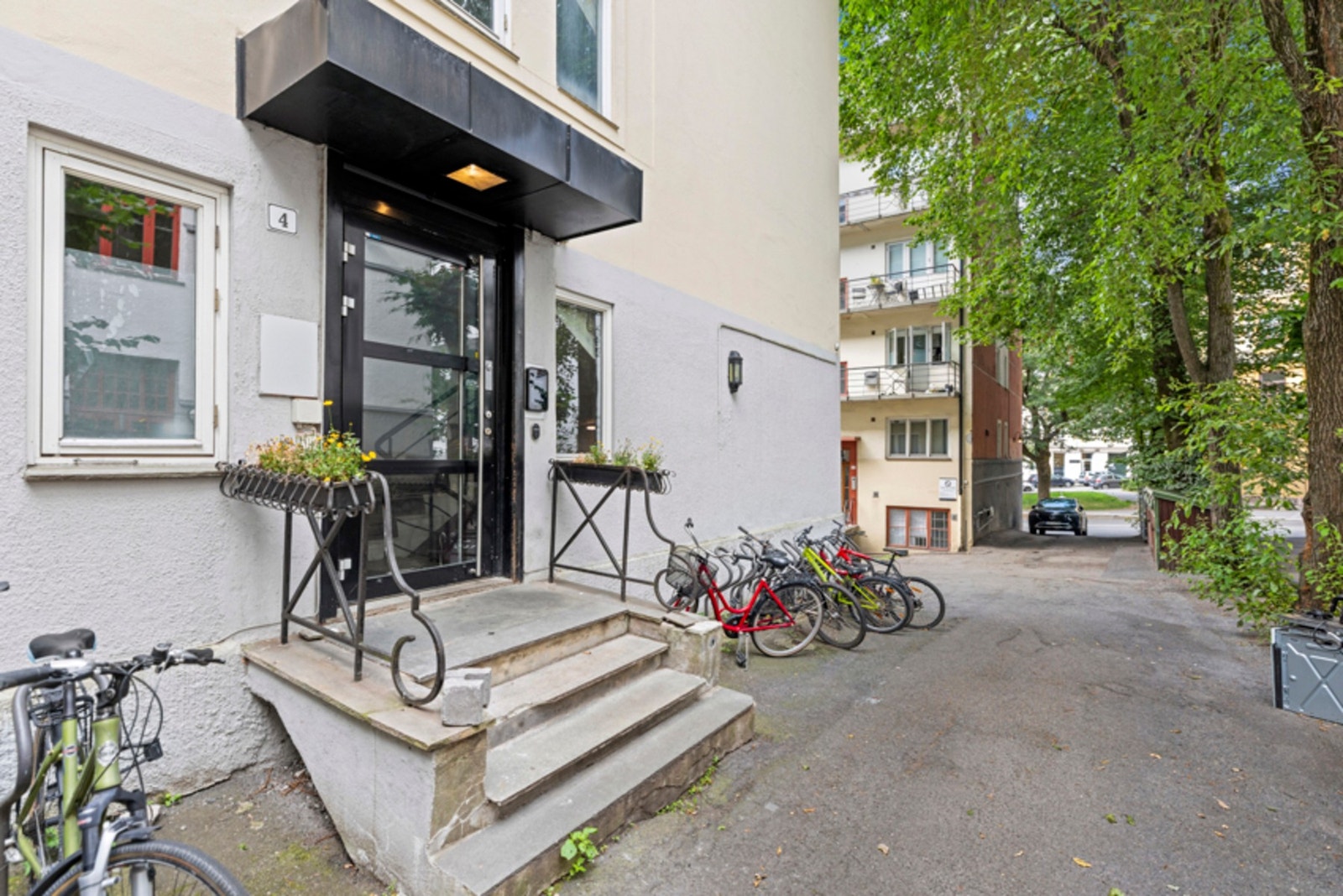 Sameiet har et hyggelig inngangsparti. Galleribilde