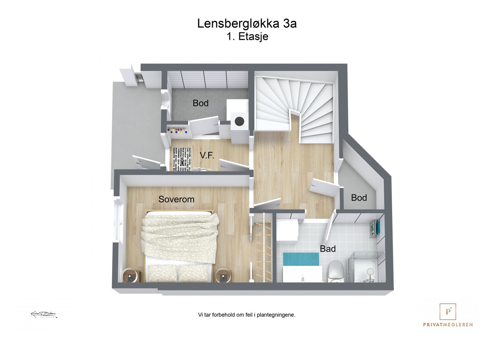 Plantegning 1. etasje Galleribilde