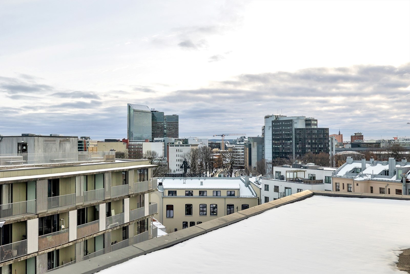 Utsikt fra takterrassen. Galleribilde