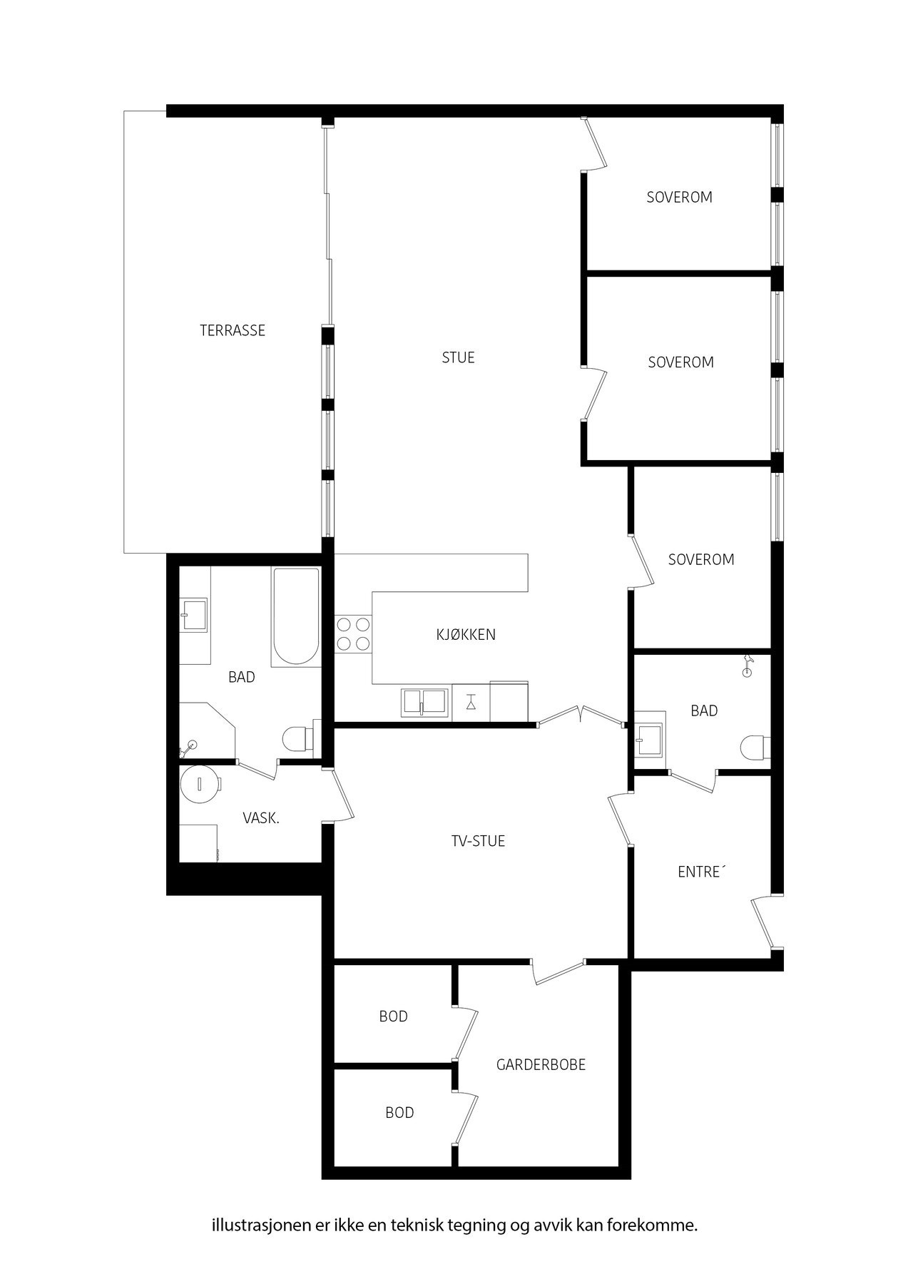 Plantegning Galleribilde