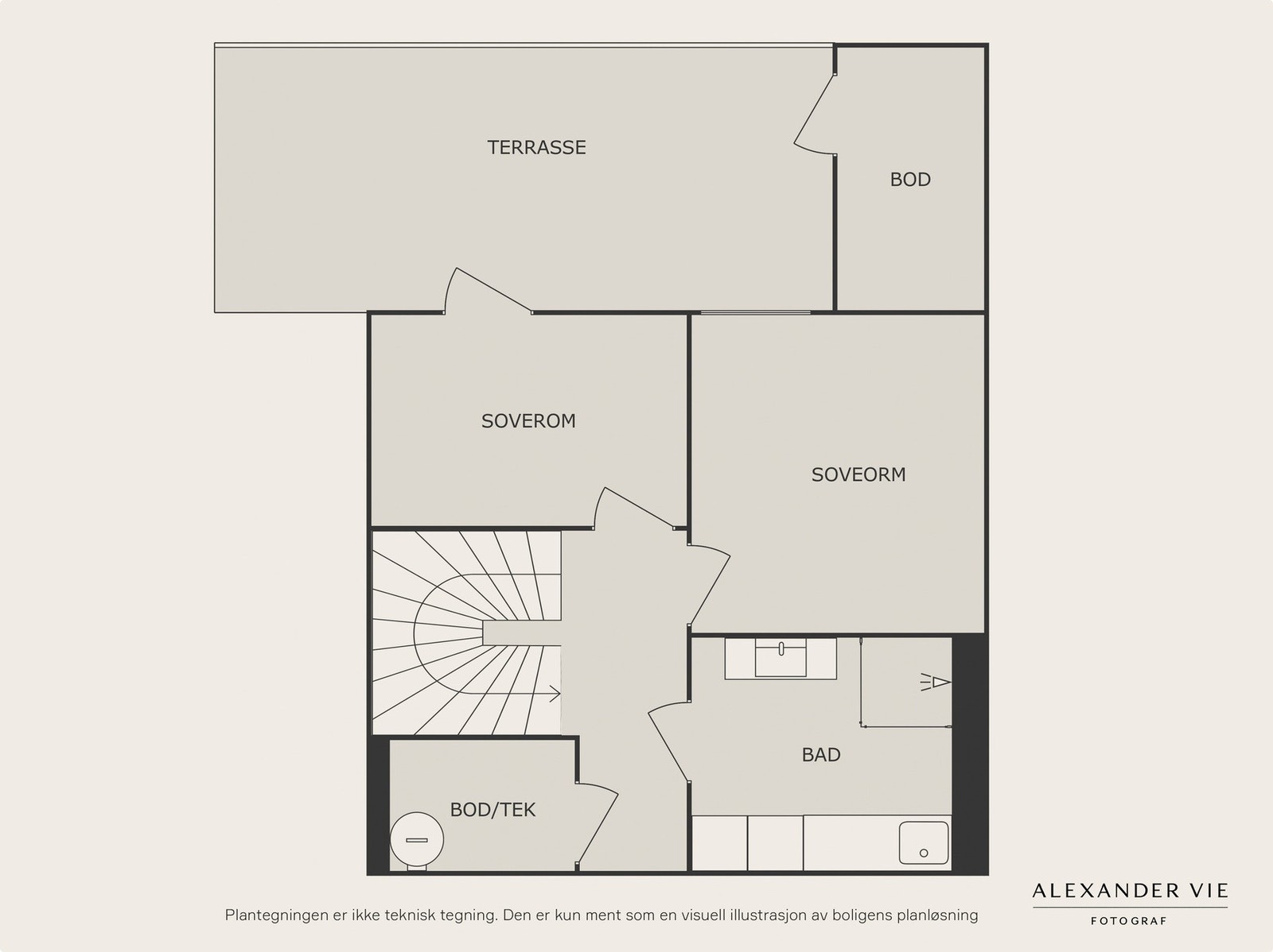 Planskisse underetasje. Galleribilde