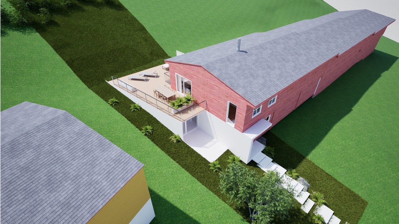 Rammetillalse for takterrasse Galleribilde