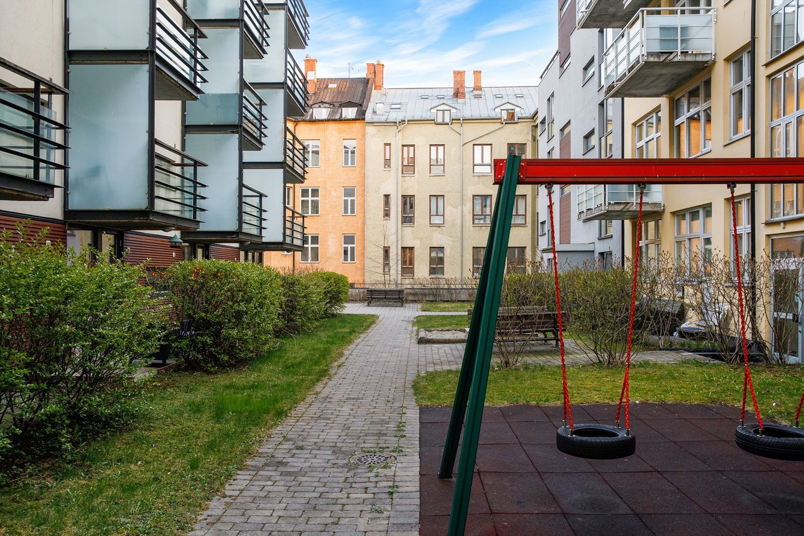 Det er lekeapparater for de minste. Galleribilde