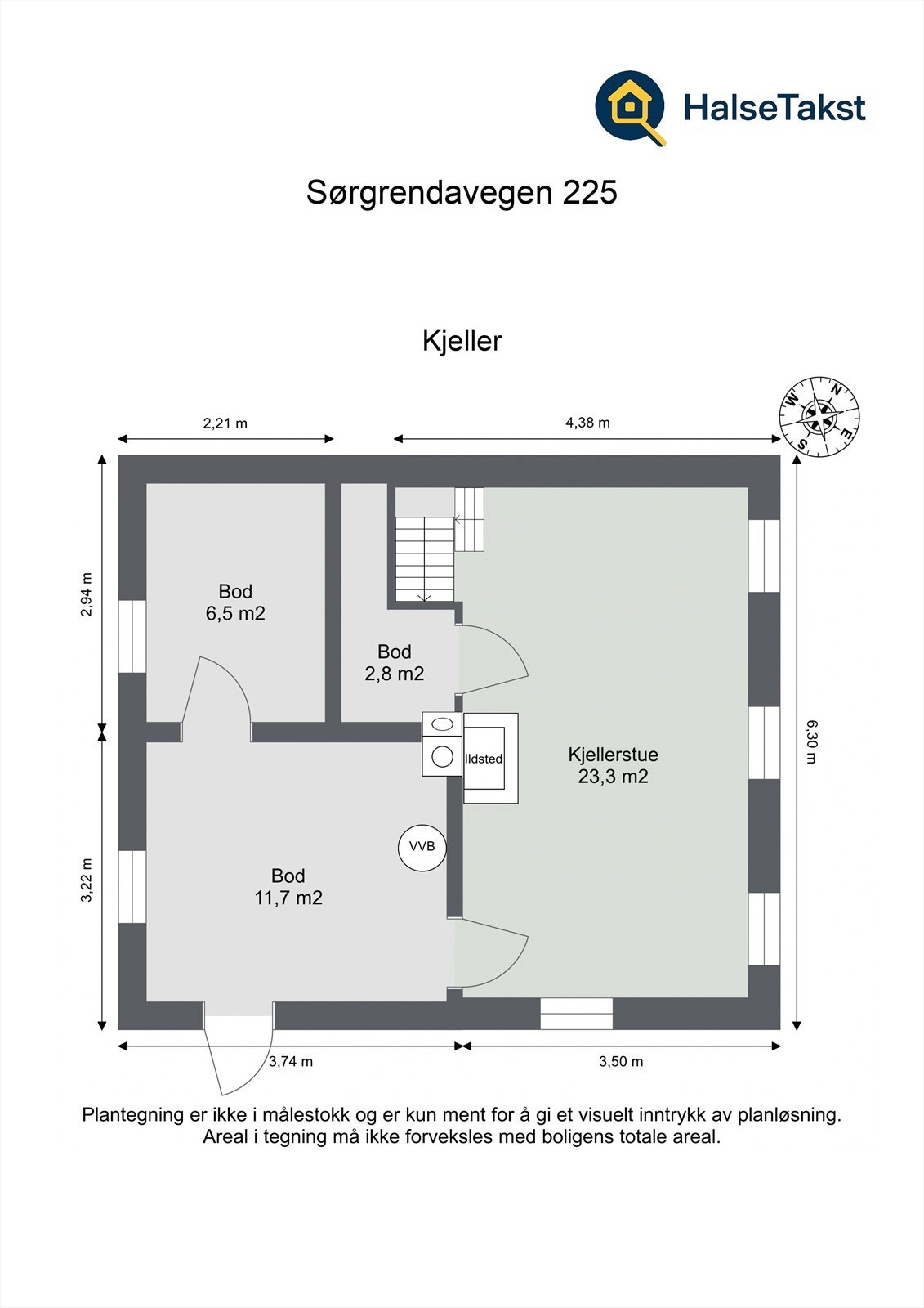 Planskisse - Kjeller Galleribilde