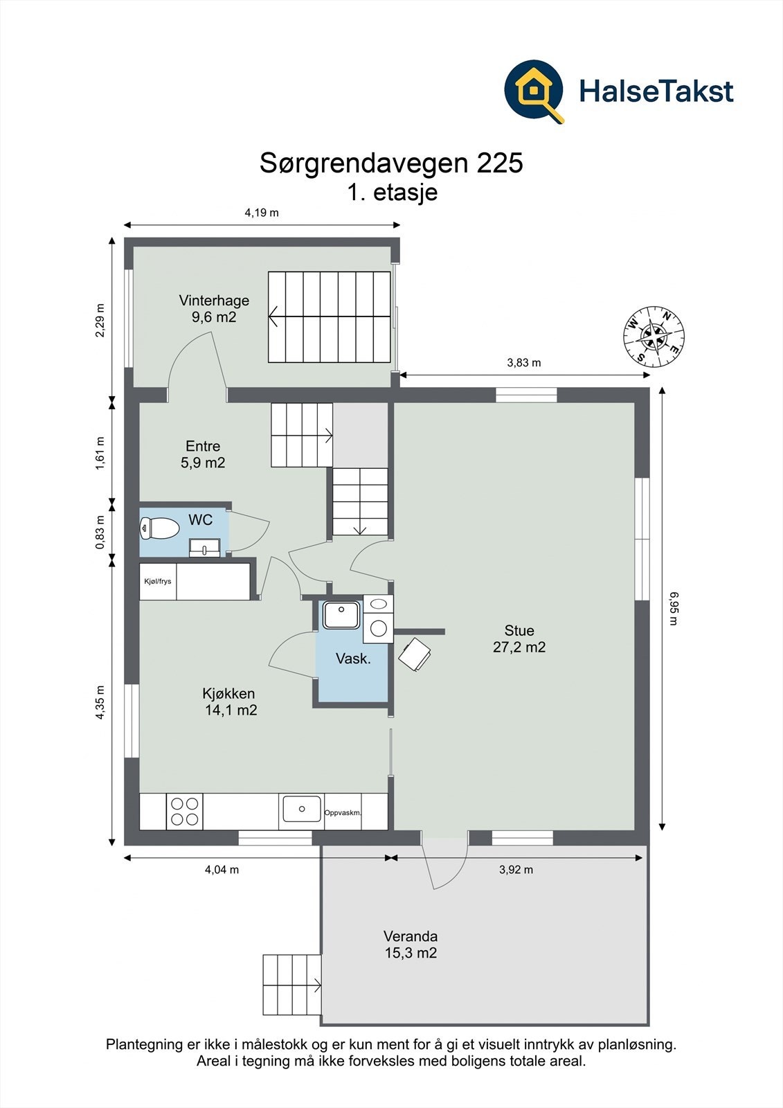 Planskisse - 1. etasje Galleribilde