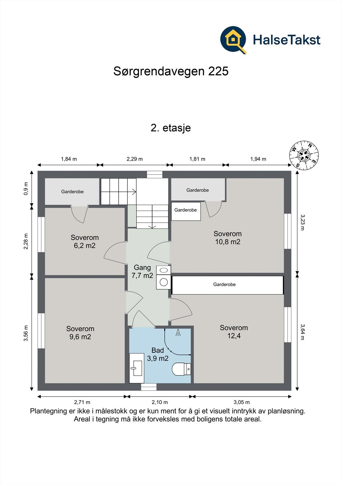 Planskisse - 2. etasje Galleribilde