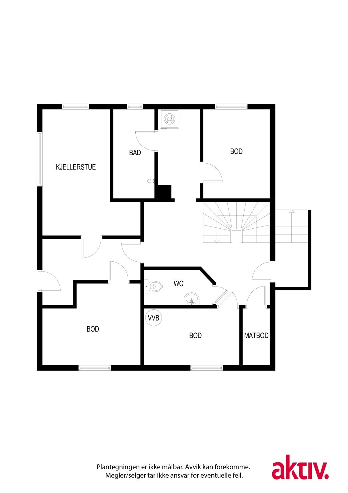 Plantegning kjeller Galleribilde