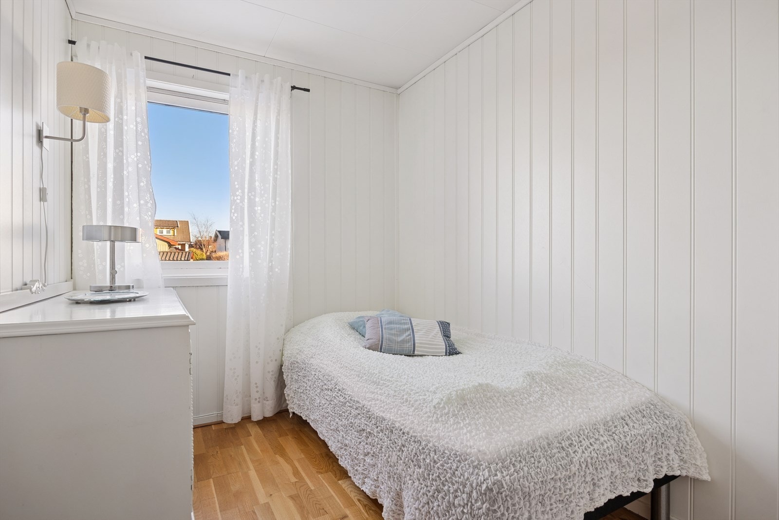 Alle rommene har plass til seng og øvrige møblement. Galleribilde