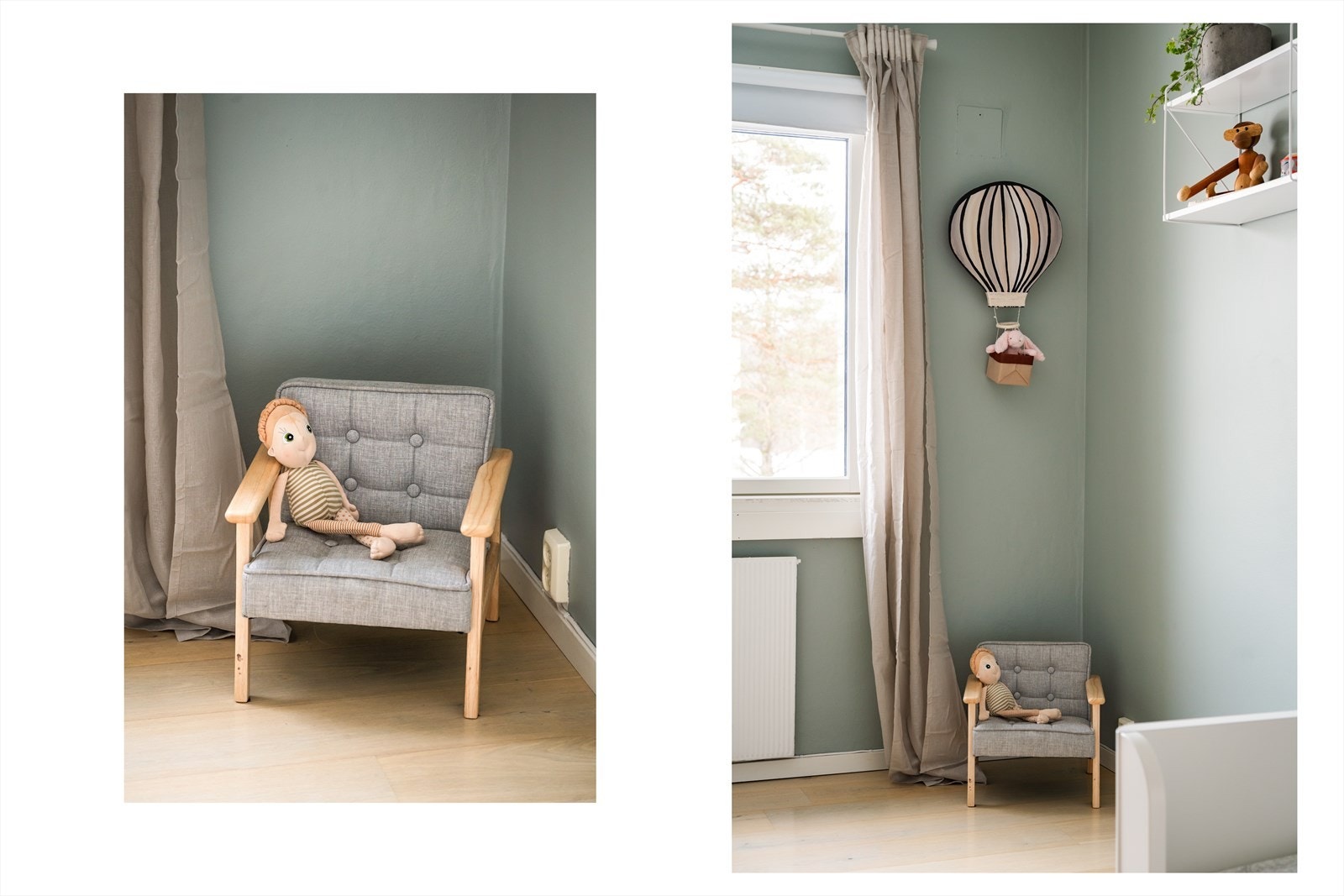 Det er et innebygd skap på soverommet, og det er i tillegg plass til enten et ekstra garderobeskap eller en kommode. Galleribilde