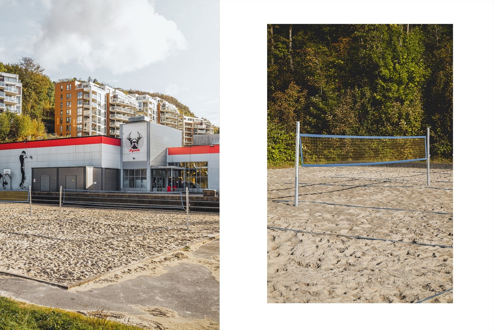 Fysak Slettebakken byr på blant annet strandvolleyball. Galleribilde