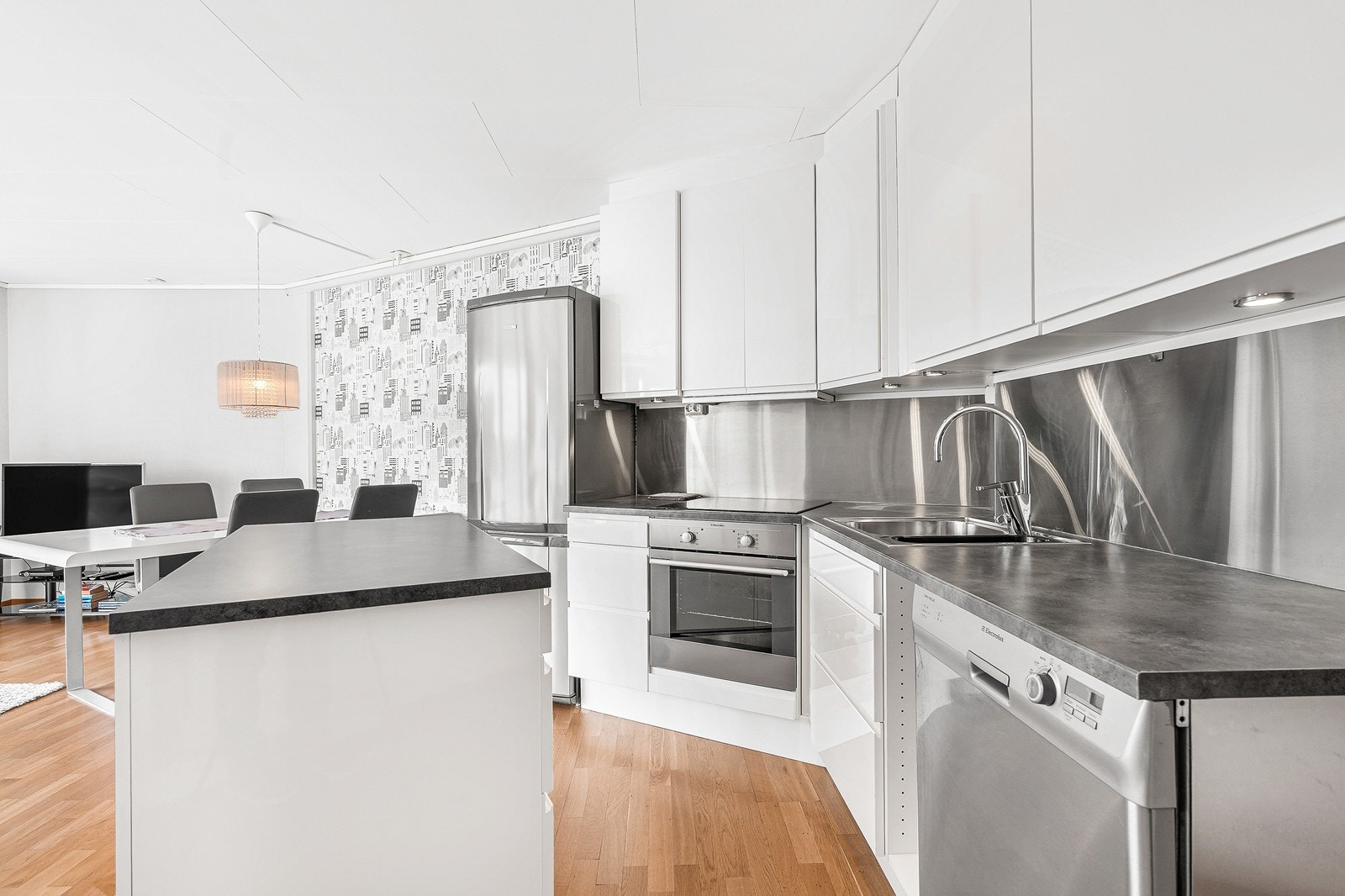 De fleste hvitevarene er integrerte. Galleribilde