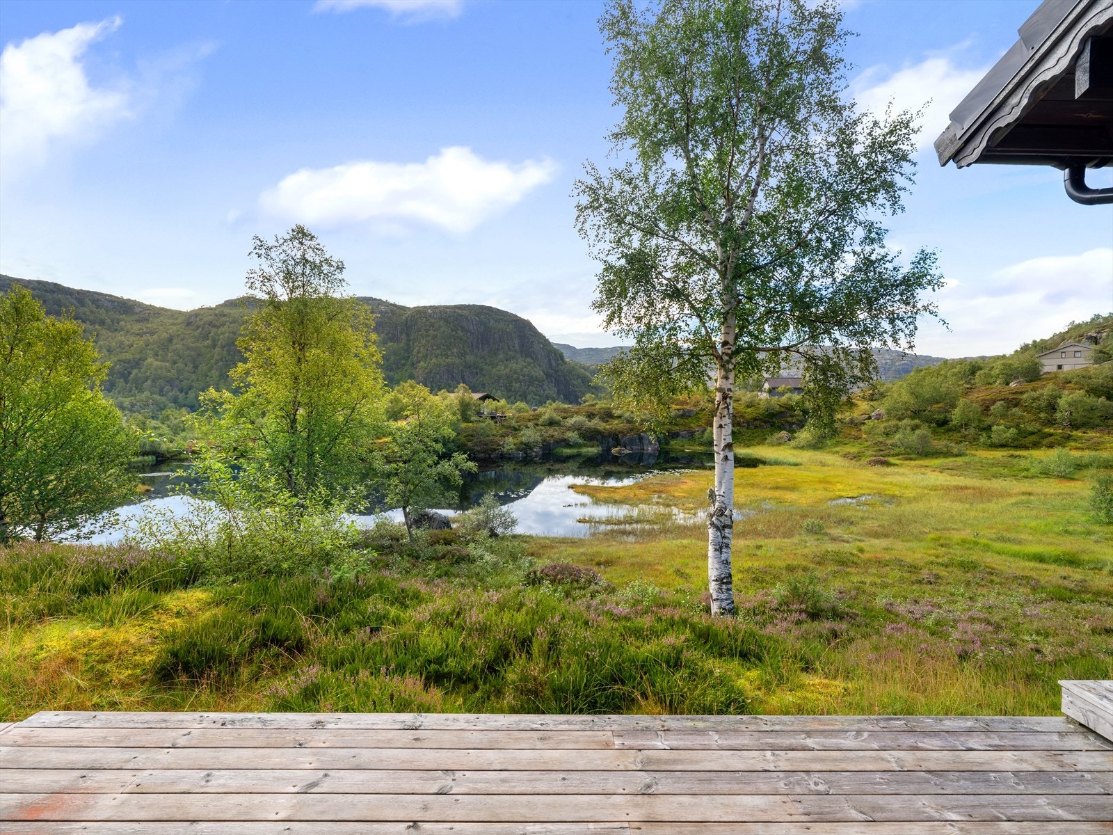 Fantastisk plassert ved et lite tjern, ca 600 m.o.h Galleribilde