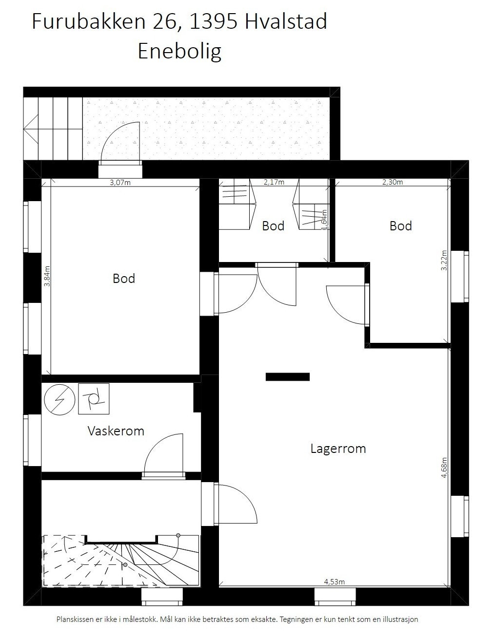 Plantegning kjeller. Galleribilde