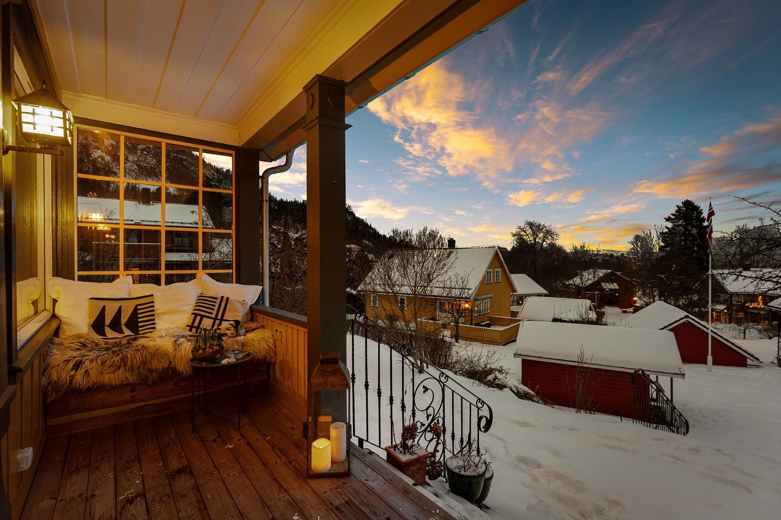 Skjermet med flott utsikt. Galleribilde