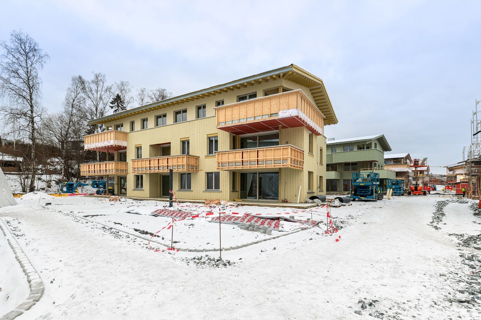 Fasadebilde av annet leilighetsbygg i B5. Galleribilde