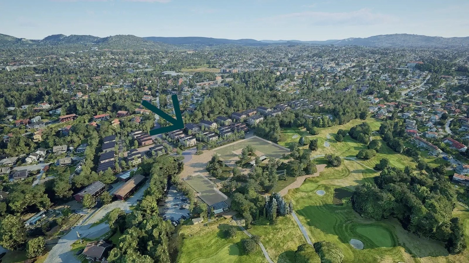 Hyggelig nabolag. Omtrentlig avmerking. Galleribilde