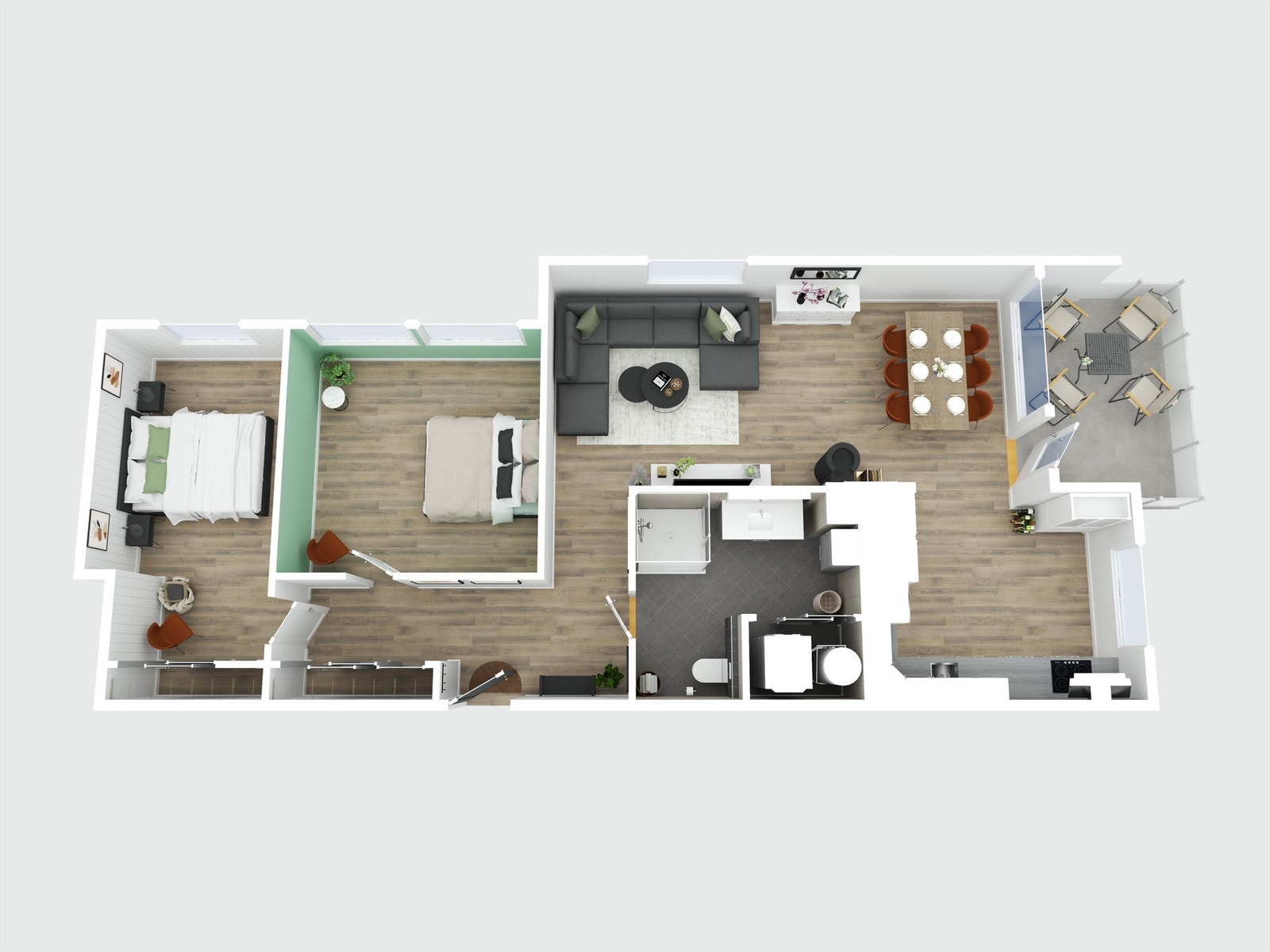 Plantegning 3D Galleribilde