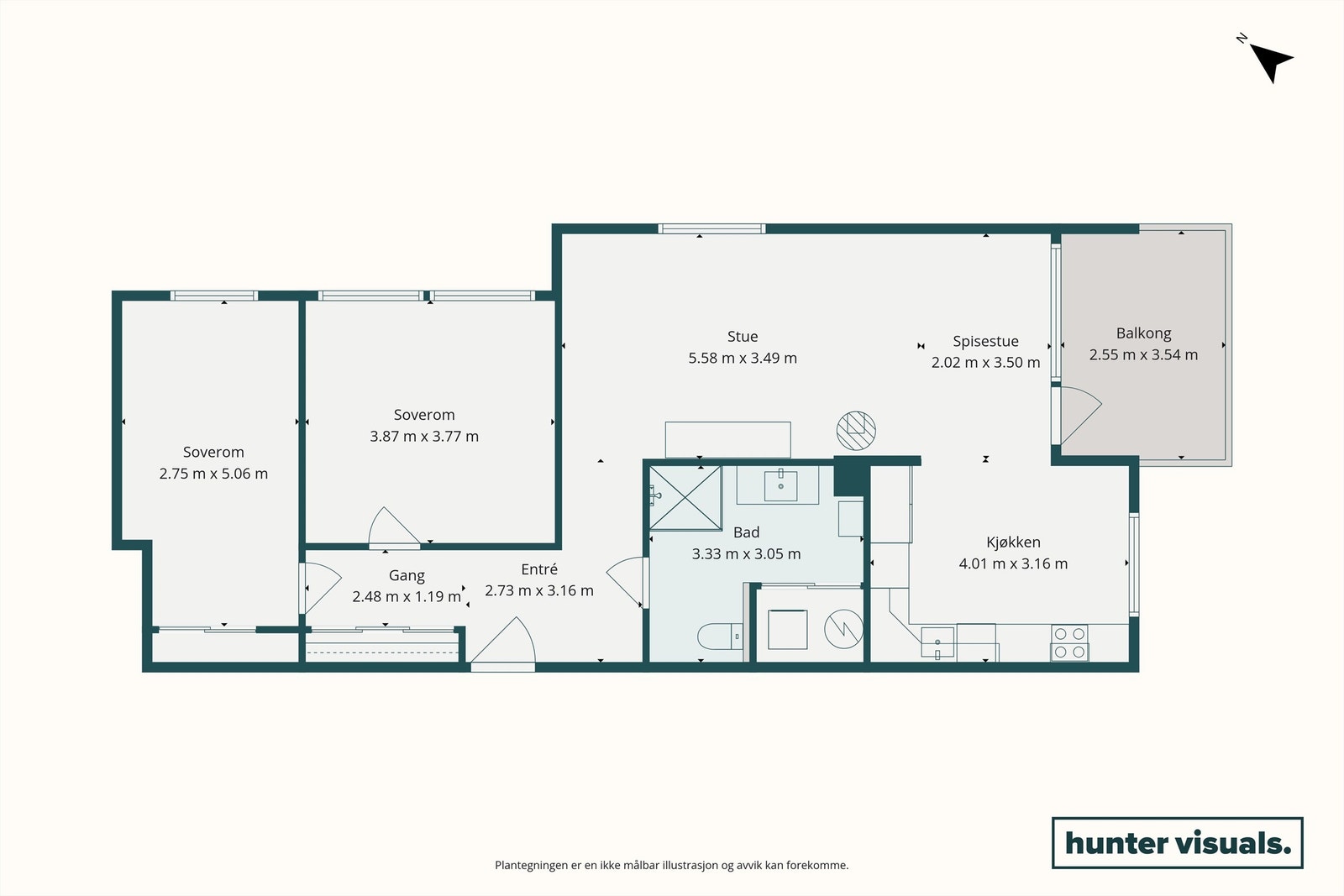 Plantegning 2D Galleribilde