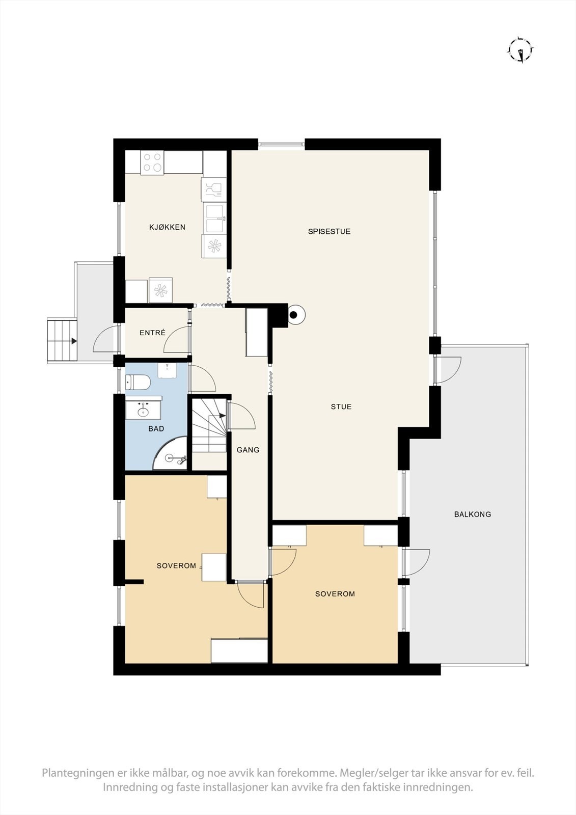 Plantegning - 1.etg. Galleribilde