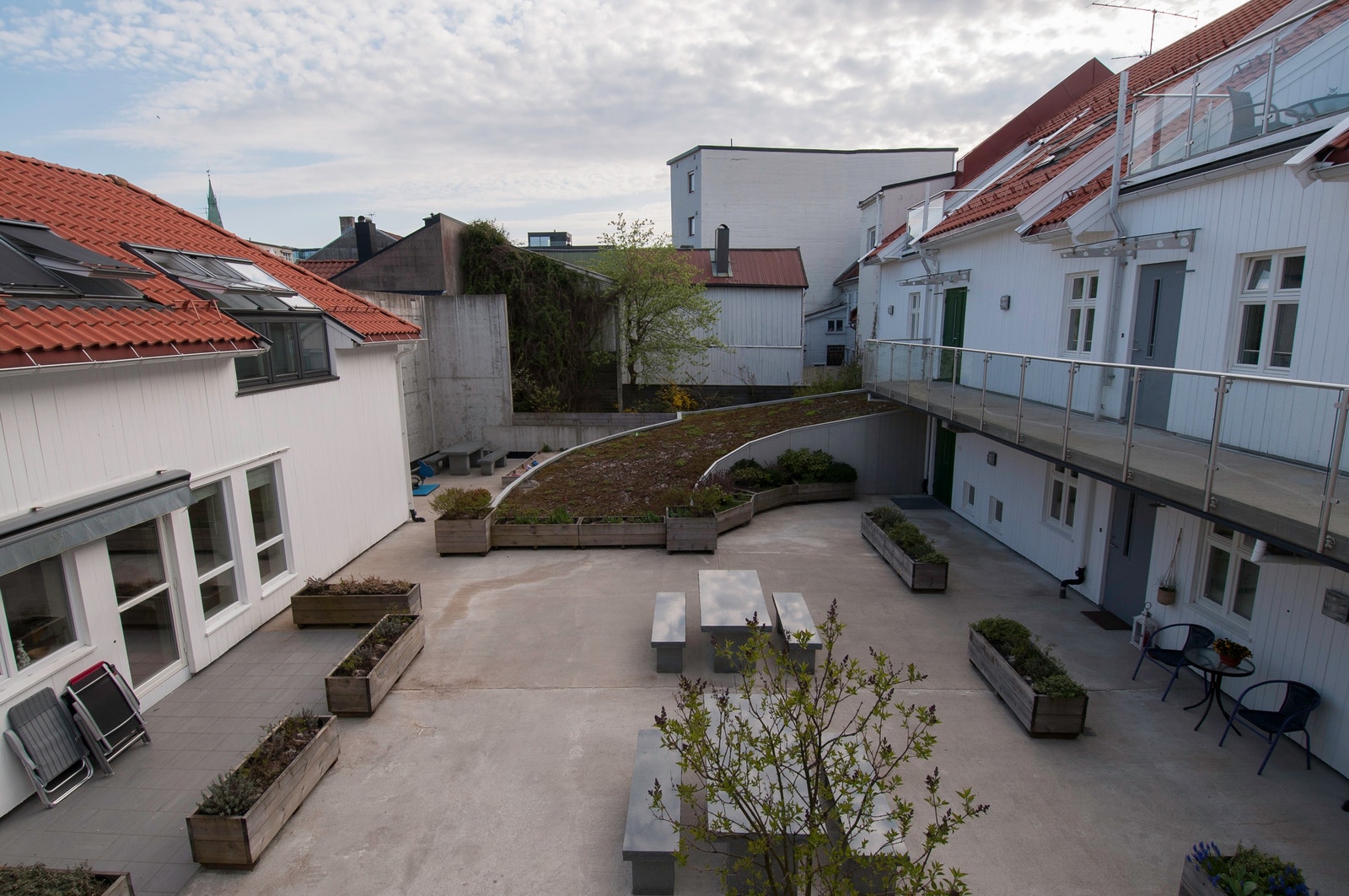 Bakgård Galleribilde