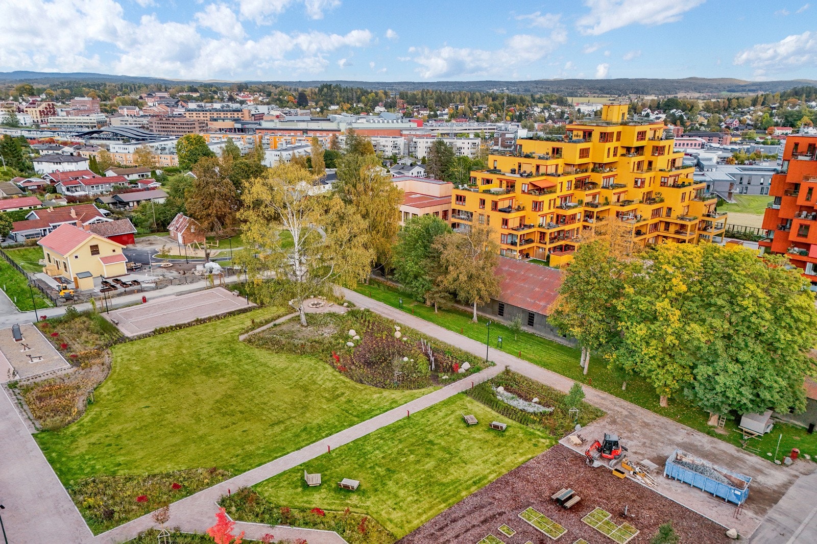 Parkområder som er pent opparbeidet. Galleribilde