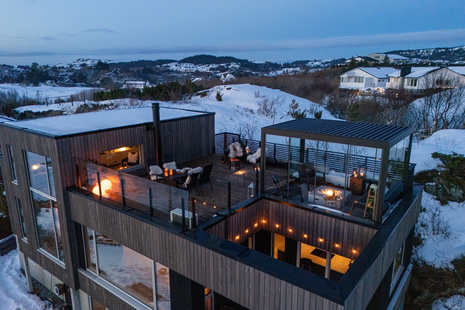 Takterrassen er en stor bonus! Galleribilde