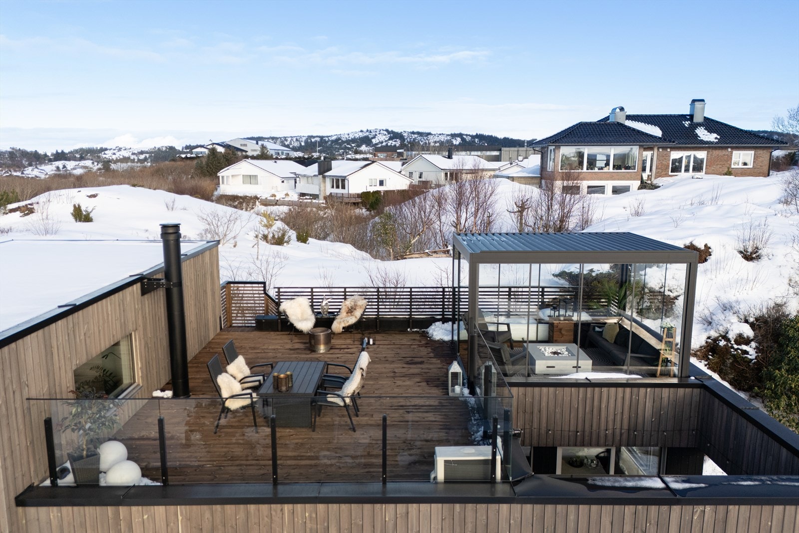 Fantastisk takterrasse på hele 44 kvadratmeter! Galleribilde
