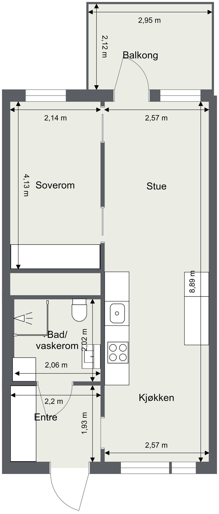 Plantegning. Galleribilde